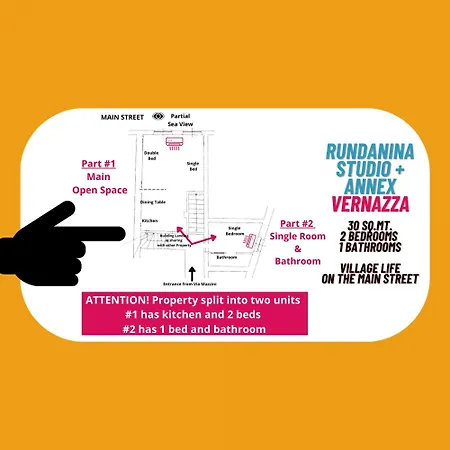 Rundanina Village Life Single With Ac * Vernazza